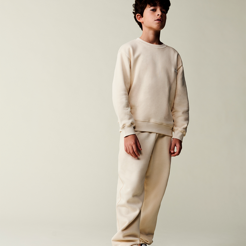 jogging enfant beige coton