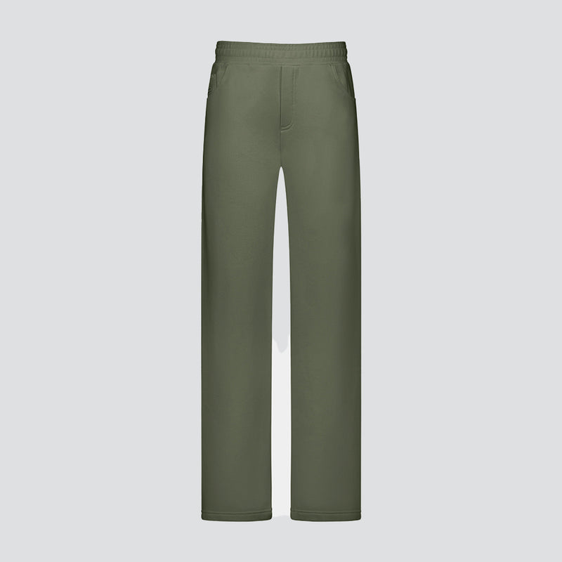 pantalon droit vert kaki