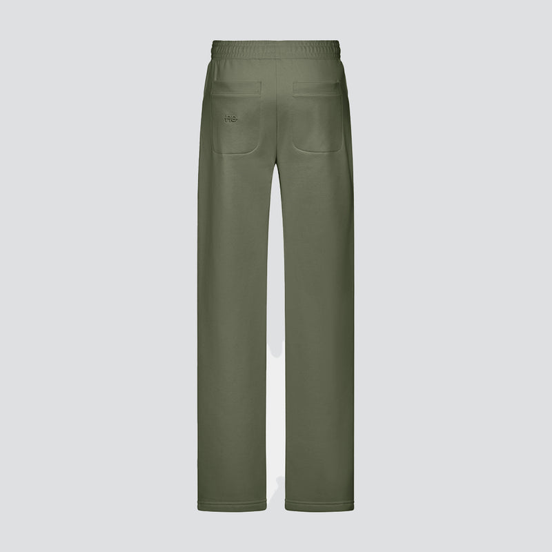 pantalon droit vert kaki