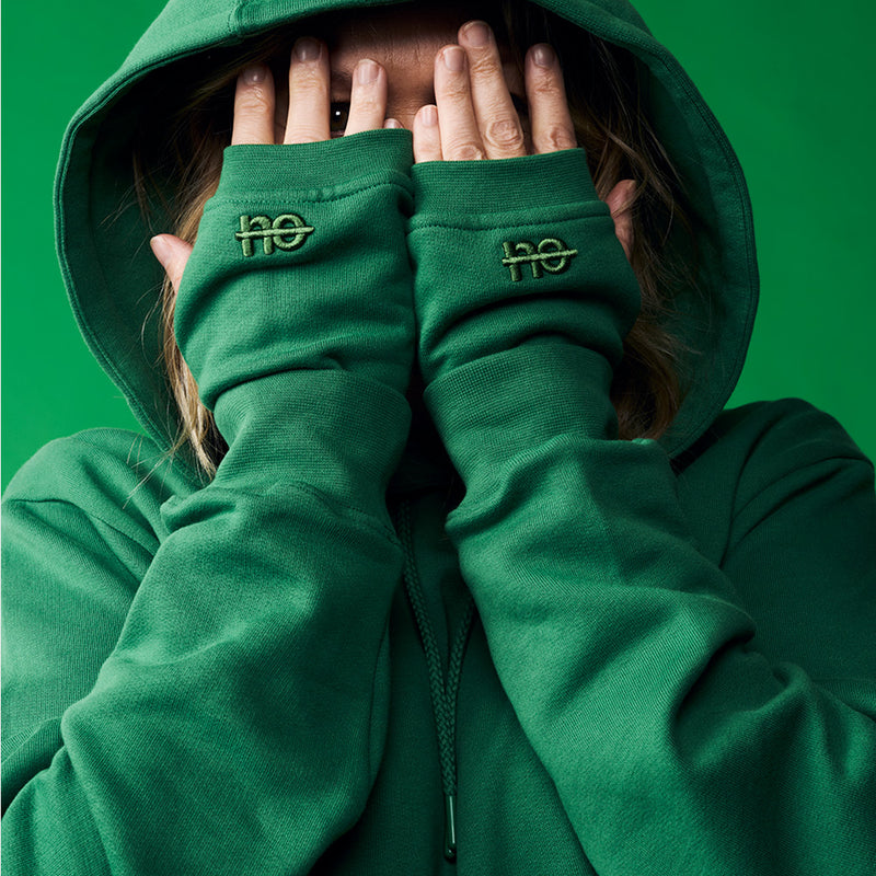 mitaines vert émeraude