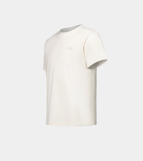 Le ty-shirt O - beige coton