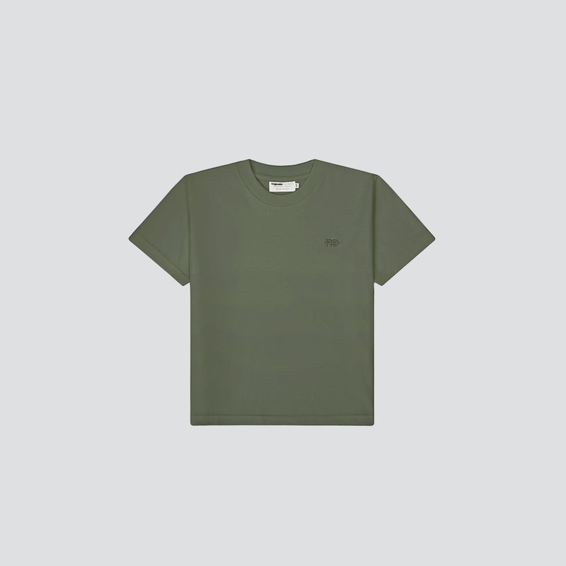 t-shirt enfant vert kaki matchy parent